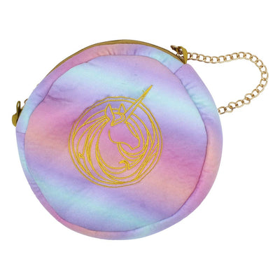 Unicorn Academy Plush Shoulder Bag Round
