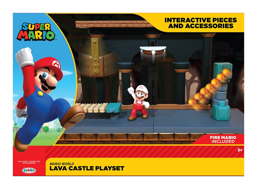 World of Nintendo Super Mario Playset Lava Castle