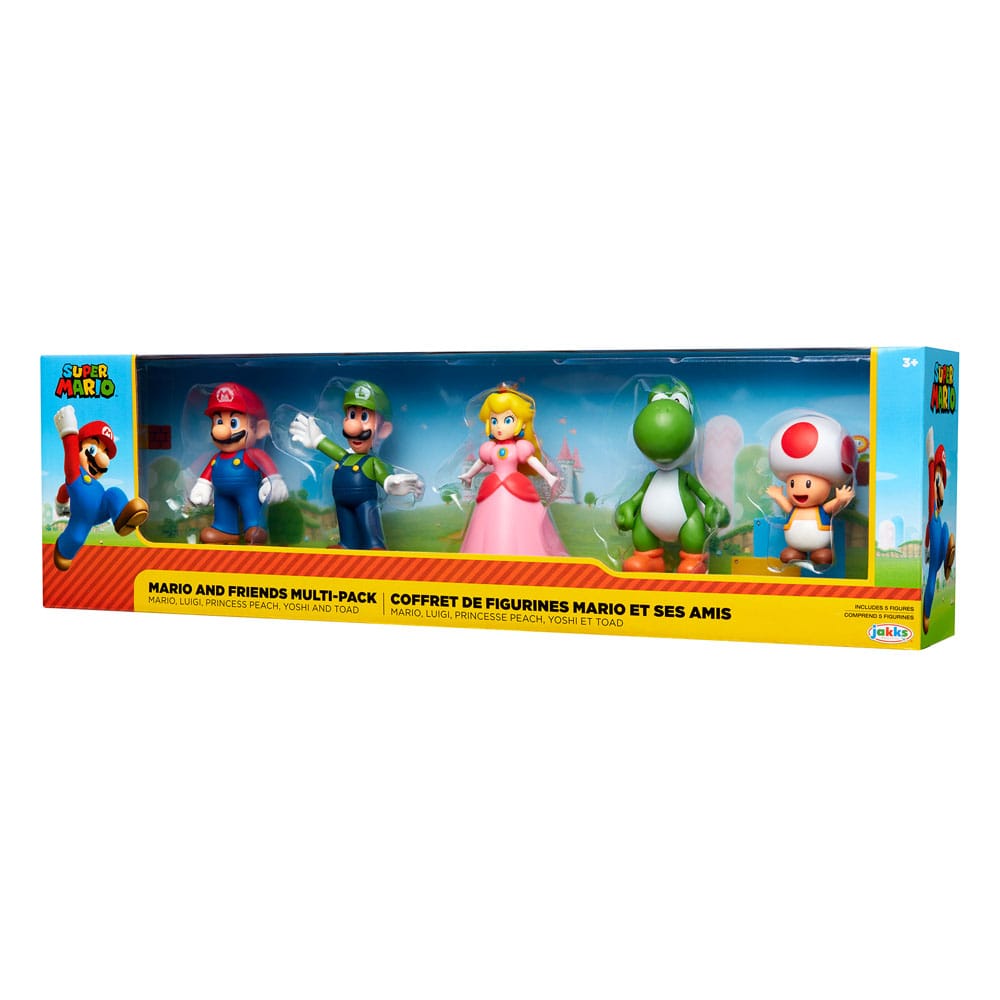 World of Nintendo Super Mario & Friends Figures 5-piece box set Exclusive