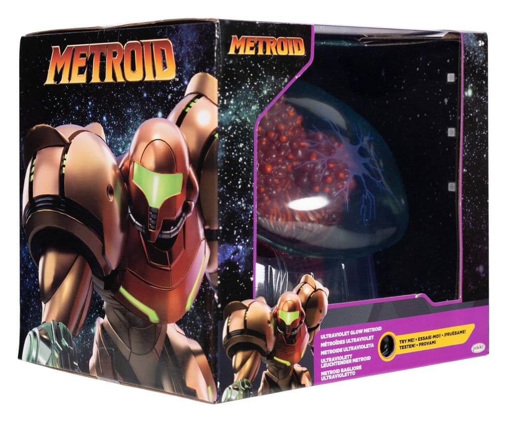 World of Nintendo Metroid Prime Actionfigure Metroid Ultraviolet Glow 15 cm