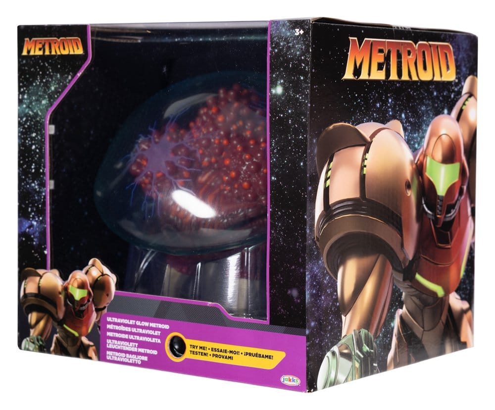 World of Nintendo Metroid Prime Actionfigure Metroid Ultraviolet Glow 15 cm