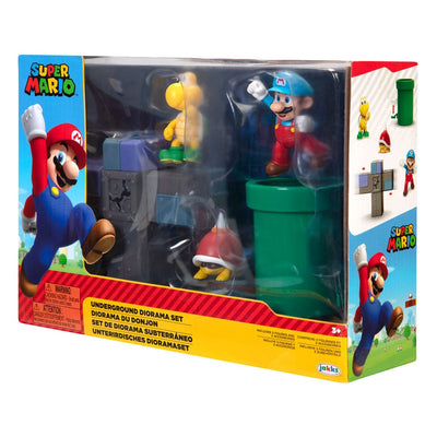 World of Nintendo Super Mario Diorama Set Underground