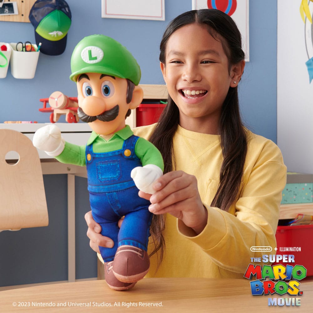 The Super Mario Bros. Movie Plush Figure Luigi 30 cm