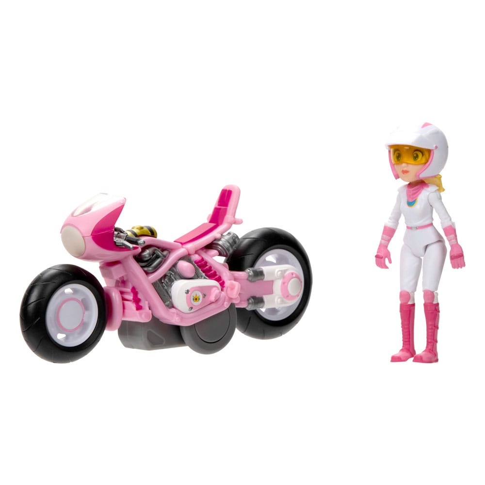 The Super Mario Bros. Movie Action Figure Peach with Racer 13 cm