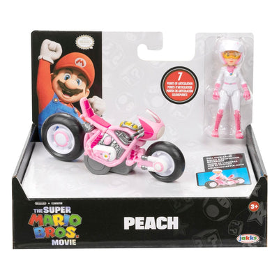 The Super Mario Bros. Movie Action Figure Peach with Racer 13 cm