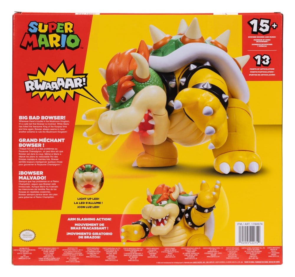 Super Mario Action Figure Big Bad Bowser 30 cm