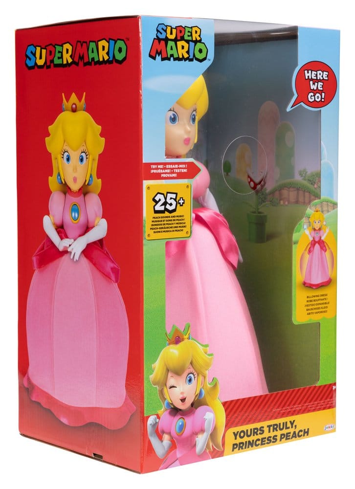 World of Nintendo Talking Action Figure Princess Peach Yours Truly 36 cm