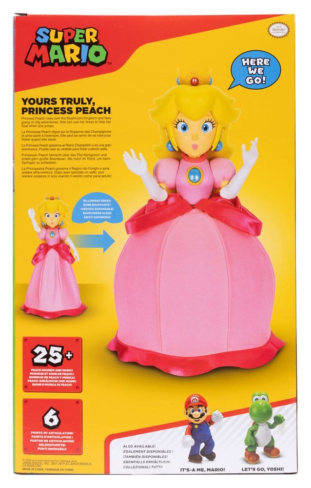 World of Nintendo Talking Action Figure Princess Peach Yours Truly 36 cm