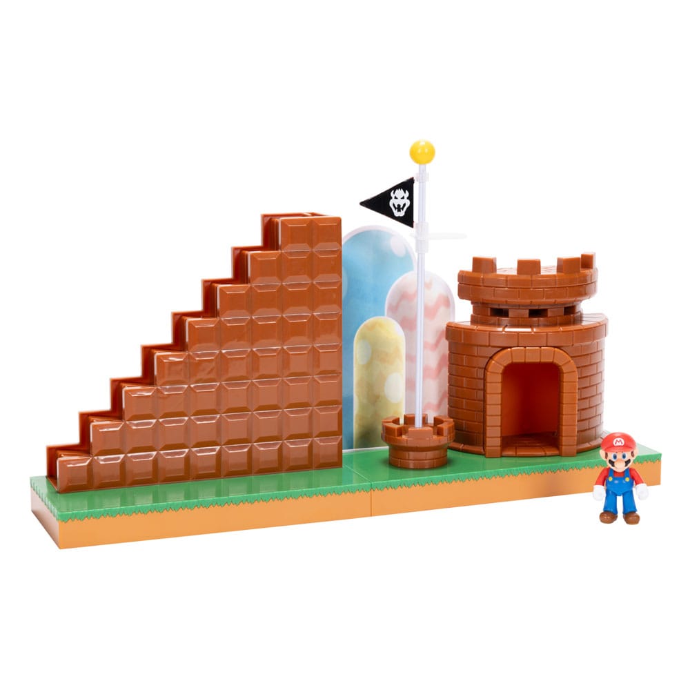 World of Nintendo Super Mario Mini Figure Playset End Level