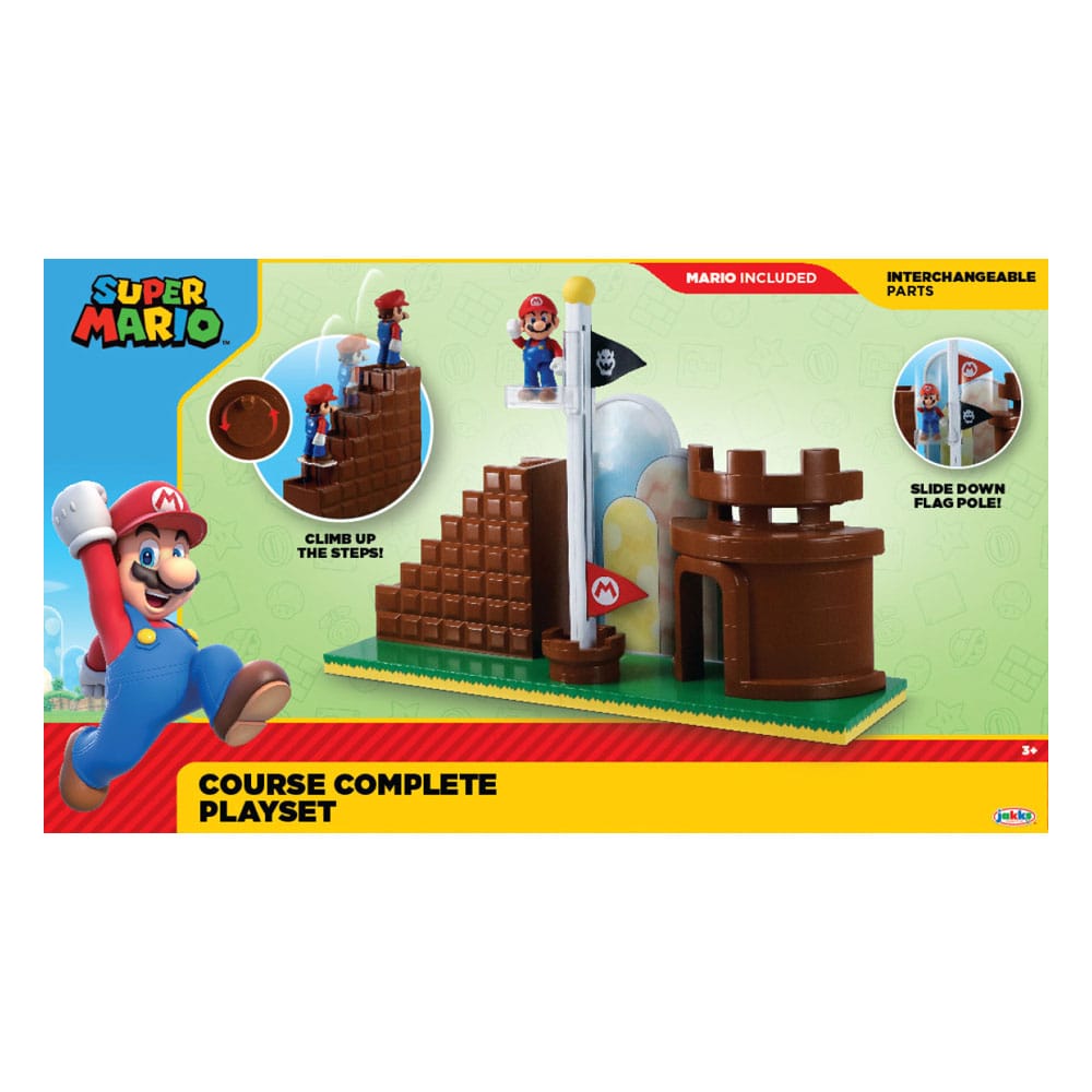 World of Nintendo Super Mario Mini Figure Playset End Level