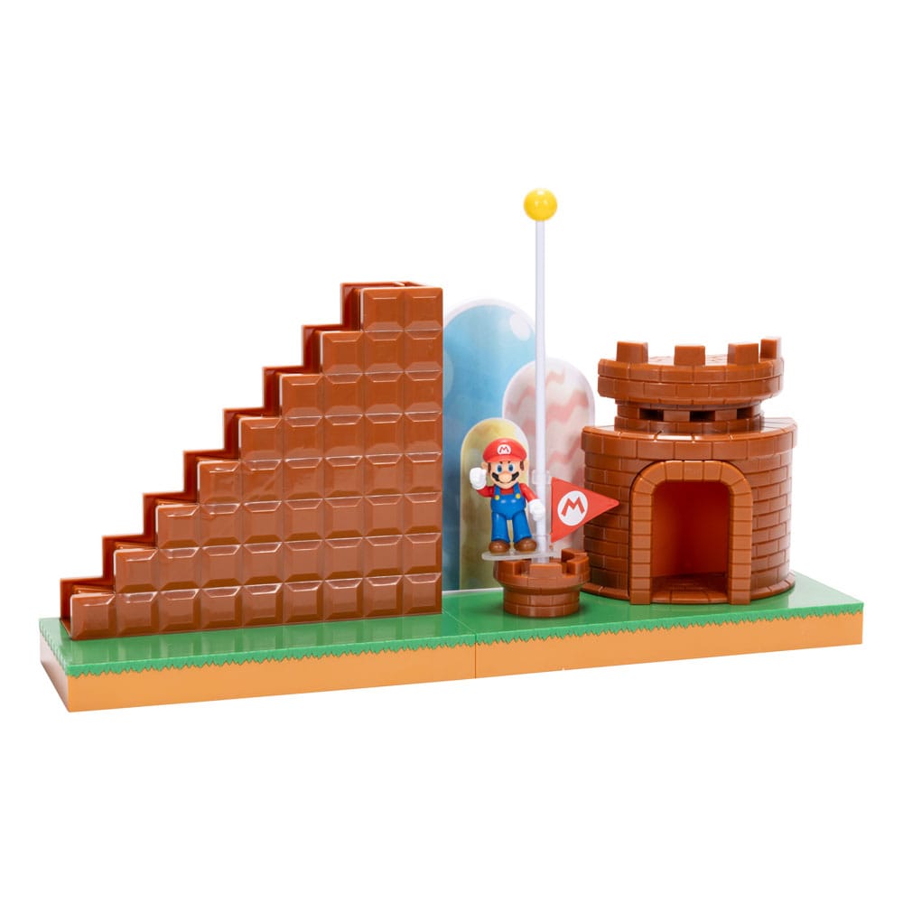 World of Nintendo Super Mario Mini Figure Playset End Level