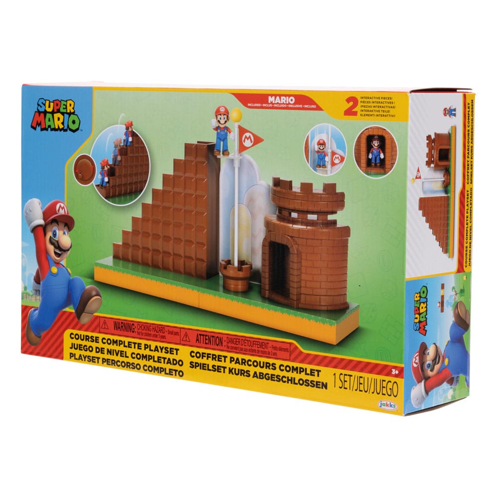 World of Nintendo Super Mario Mini Figure Playset End Level