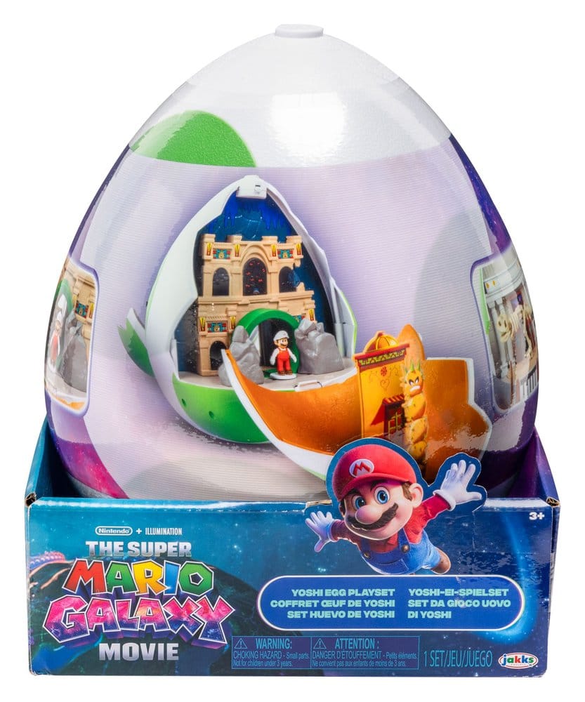 The Super Mario Galaxy Movie Playset with 2 Mini Figures Yoshi Egg