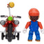 The Super Mario Galaxy Movie Action Figure with Pull Back Motorcycle Mario 6 cm