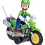 The Super Mario Galaxy Movie Action Figure with Pull Back Motorcycle Luigi 6 cm