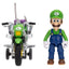The Super Mario Galaxy Movie Action Figure with Pull Back Motorcycle Luigi 6 cm
