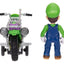 The Super Mario Galaxy Movie Action Figure with Pull Back Motorcycle Luigi 6 cm