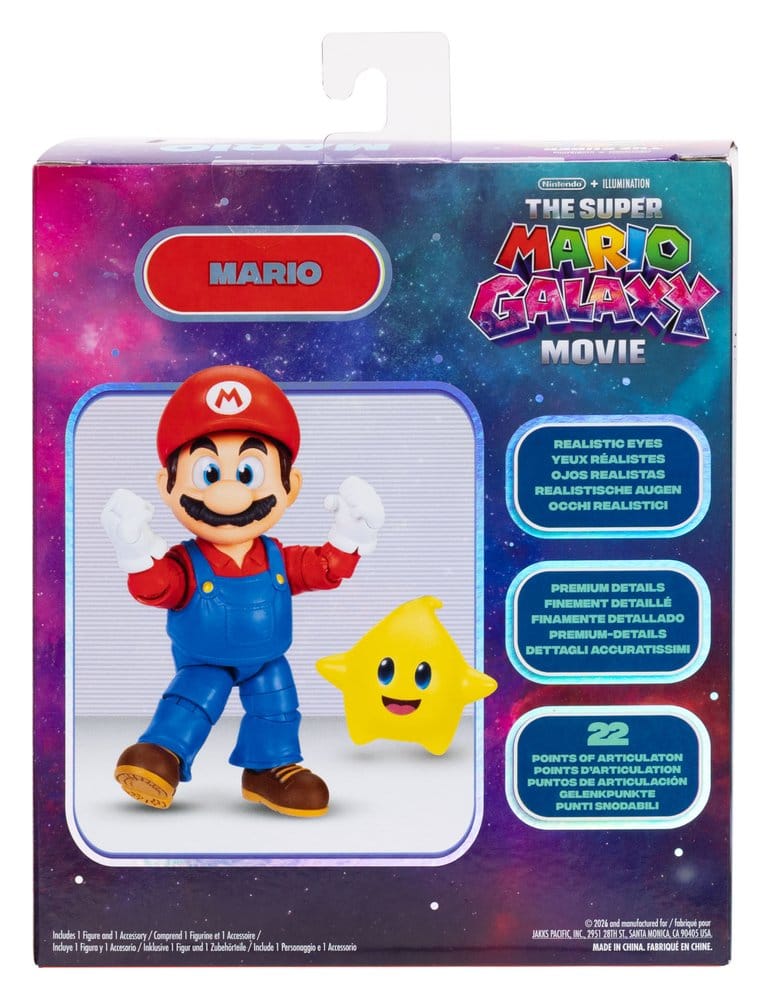 The Super Mario Galaxy Movie Action Figure Mario 13 cm