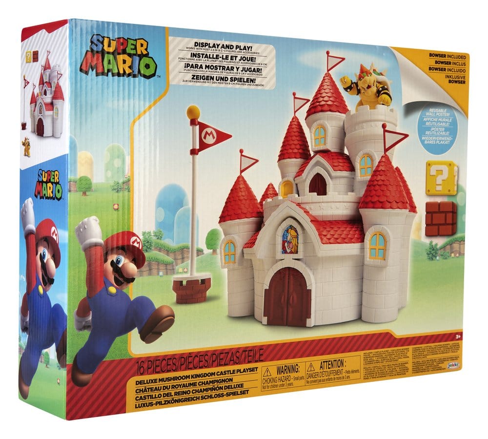 World of Nintendo Playset Super Mario Mushroom Kingdom Castle