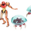 World of Nintendo Metroid Mini Figure 3-Pack Samus Bounty Hunter 6 cm