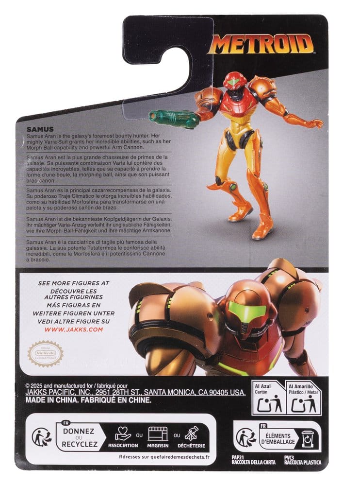 World of Nintendo Metroid Actionfigure Samus 6 cm