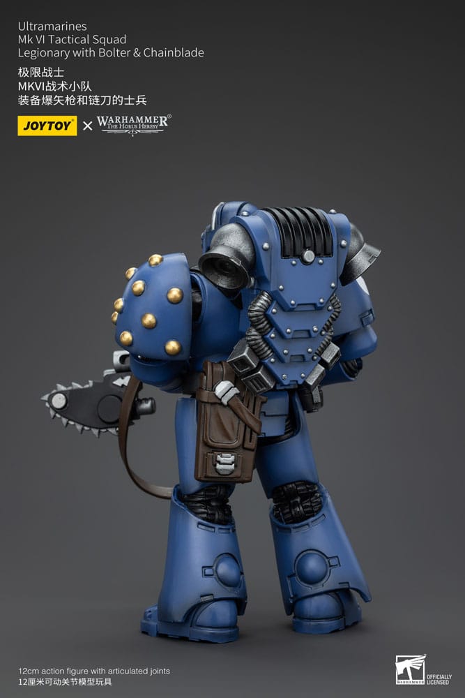 Warhammer The Horus Heresy Action Figure 1/18 Ultramarines MK VI Tactical Squad Legionary with Bolter&amp; Chainblade 20 cm