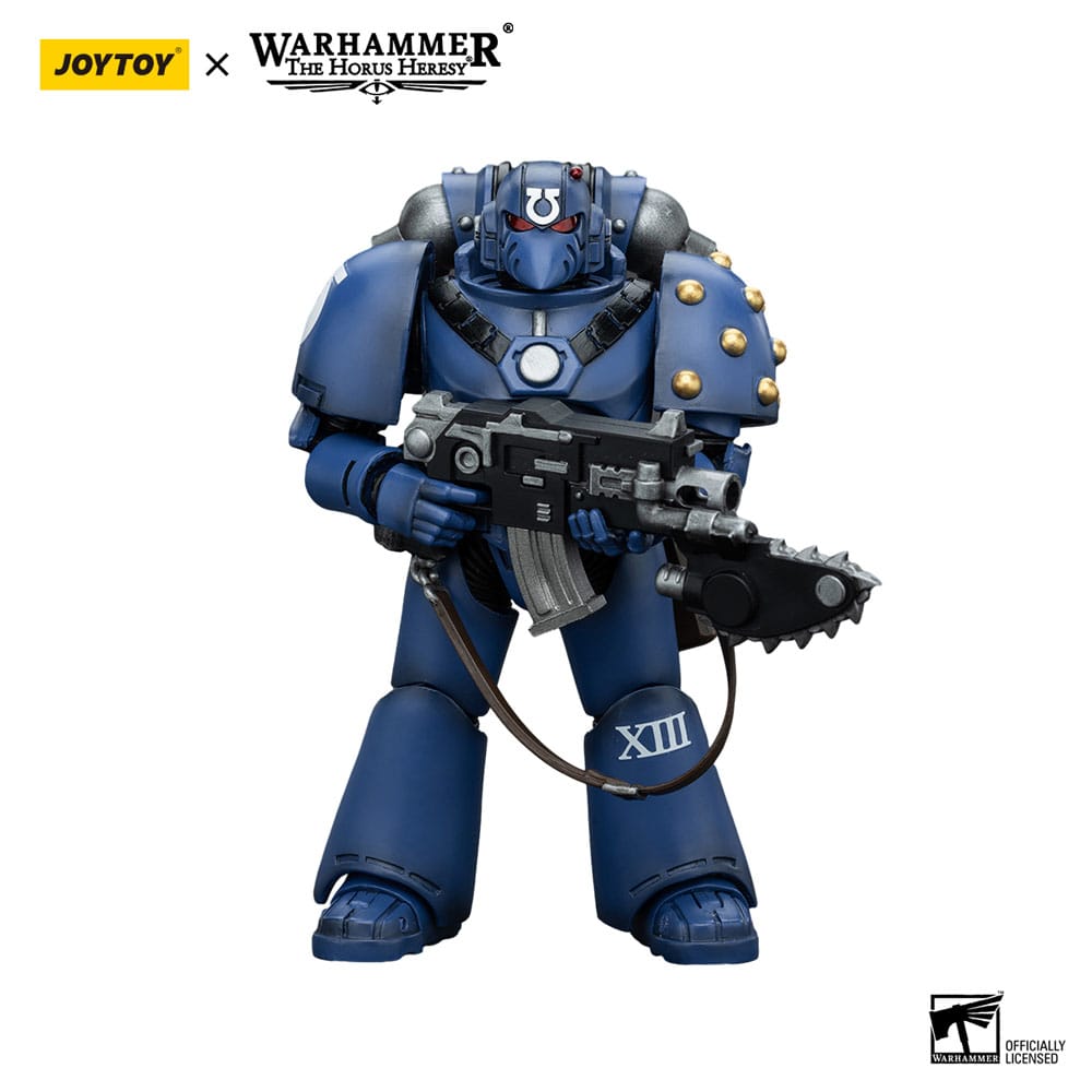 Warhammer The Horus Heresy Action Figure 1/18 Ultramarines MK VI Tactical Squad Legionary with Bolter&amp; Chainblade 20 cm