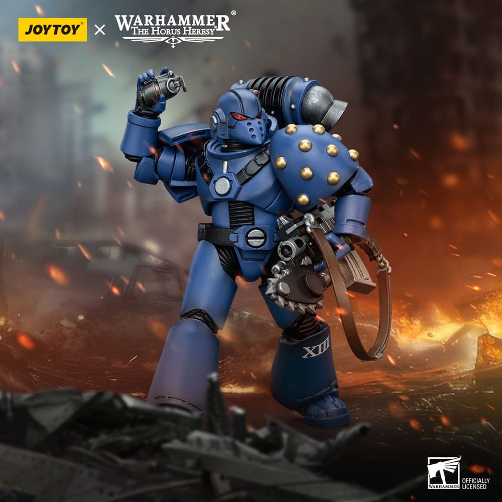 Warhammer The Horus Heresy Action Figure 1/18 Ultramarines MK VI Tactical Squad Legionary with Bolter&amp; Chainblade 20 cm