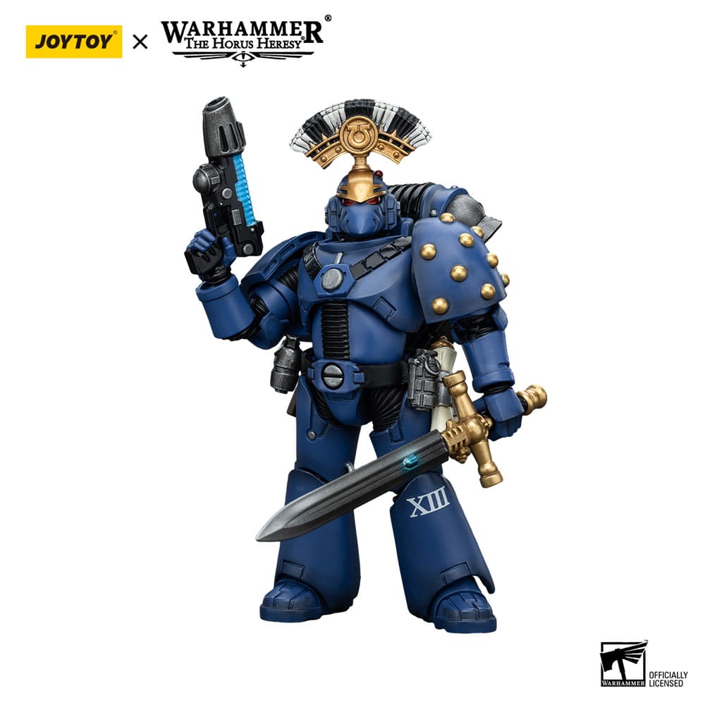 Warhammer The Horus Heresy Action Figure 1/18 Ultramarines MK VI Tactical Squad Sergeant with Plasma Pistol and Power Sword 20 cm