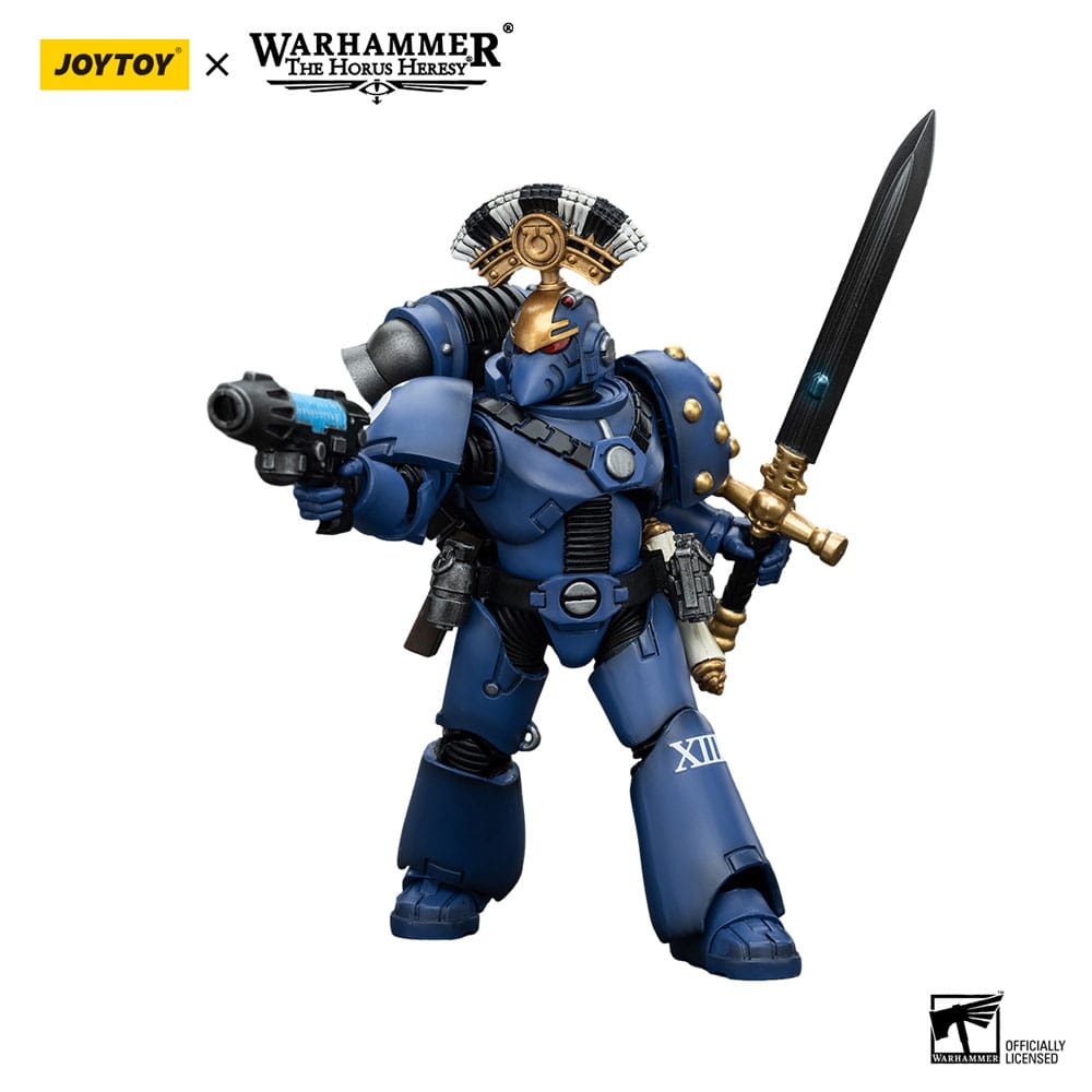 Warhammer The Horus Heresy Action Figure 1/18 Ultramarines MK VI Tactical Squad Sergeant with Plasma Pistol and Power Sword 20 cm