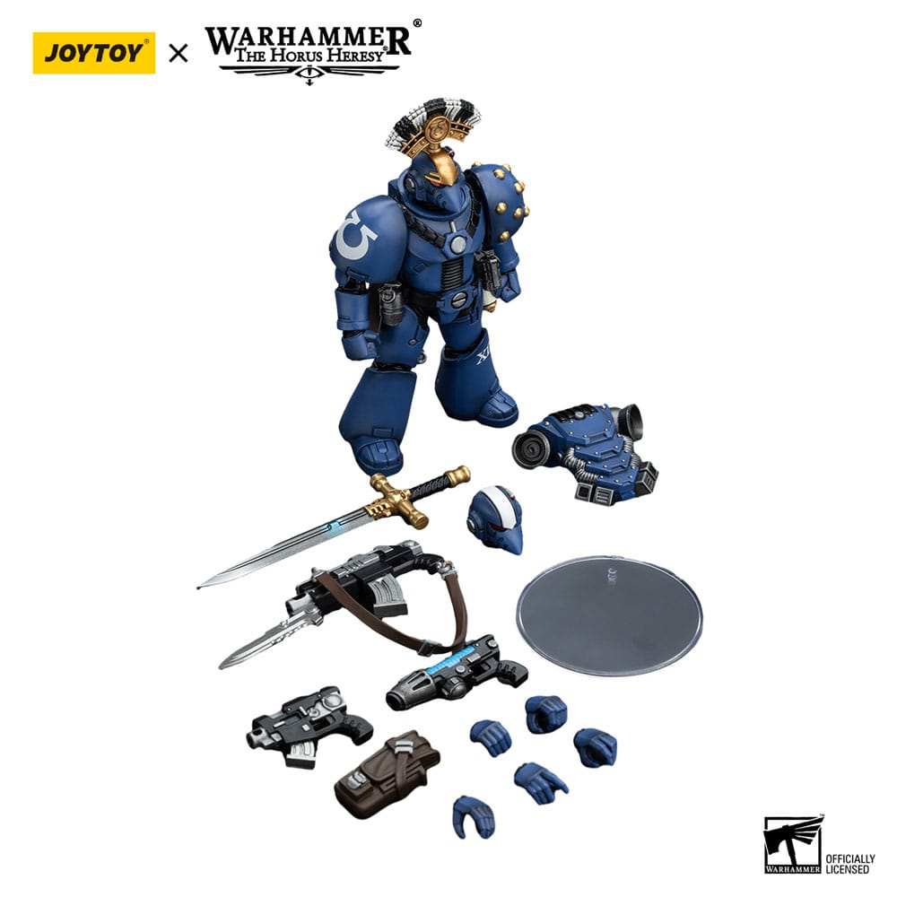 Warhammer The Horus Heresy Action Figure 1/18 Ultramarines MK VI Tactical Squad Sergeant with Plasma Pistol and Power Sword 20 cm