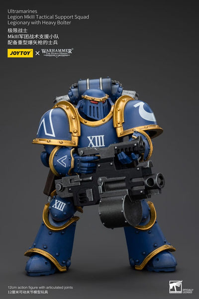 Warhammer The Horus Heresy Action Figure 1/18 Ultramarines Legion MKIII Tactical Support Squad Legionary with Heavy Bolter 20 cm