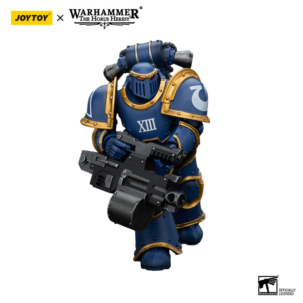 Warhammer The Horus Heresy Action Figure 1/18 Ultramarines Legion MKIII Tactical Support Squad Legionary with Heavy Bolter 20 cm