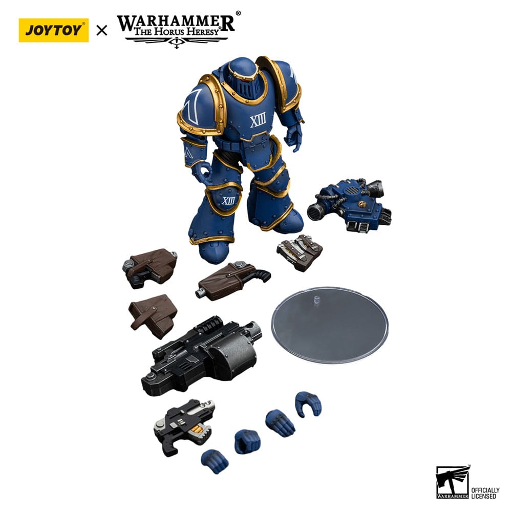 Warhammer The Horus Heresy Action Figure 1/18 Ultramarines Legion MKIII Tactical Support Squad Legionary with Heavy Bolter 20 cm