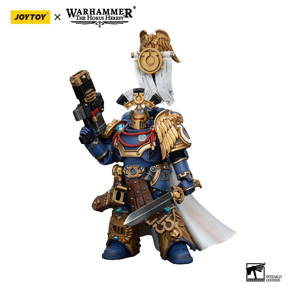 Warhammer The Horus Heresy Action Figure 1/18 Ultramarines Legion Praetor with Power Sword and Volkite Serpenta 20 cm