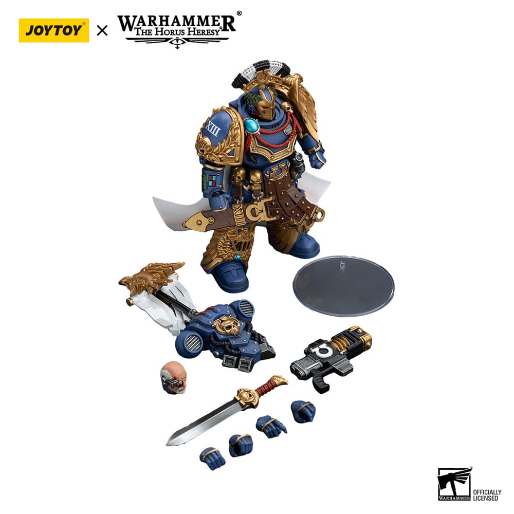 Warhammer The Horus Heresy Action Figure 1/18 Ultramarines Legion Praetor with Power Sword and Volkite Serpenta 20 cm