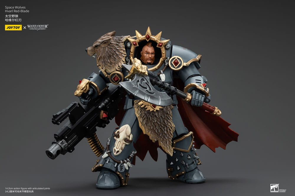 Warhammer The Horus Heresy Action Figure 1/18 Space Wolves Hvarl Red-Blade 14 cm