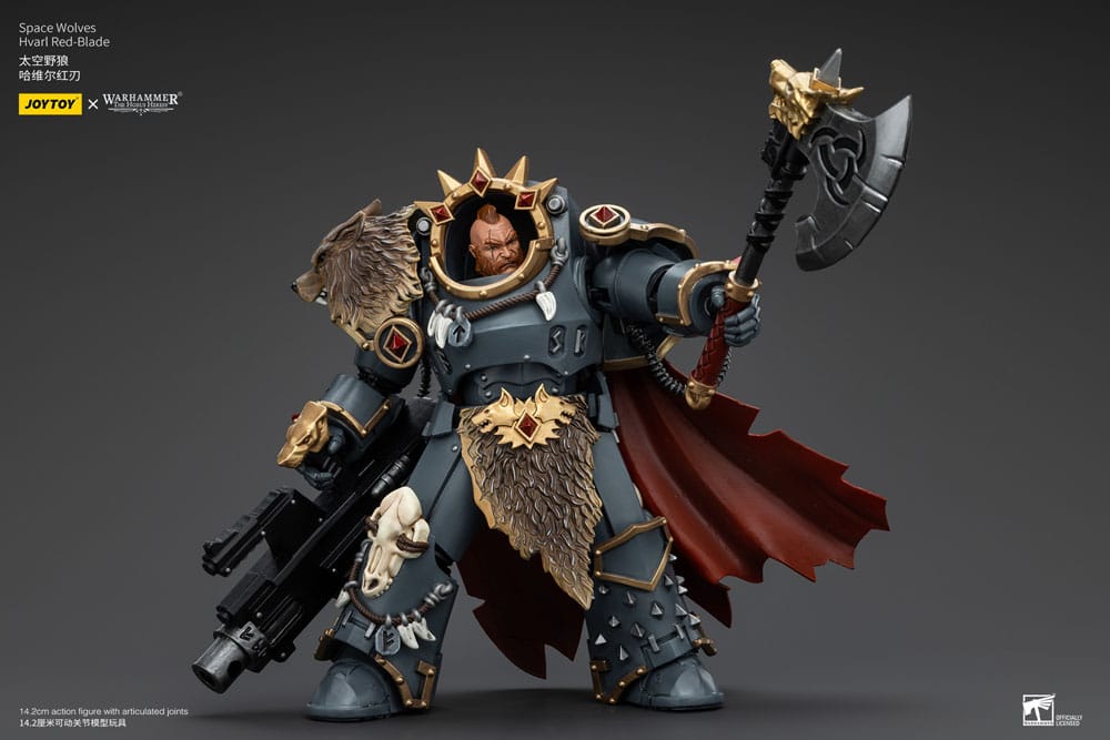 Warhammer The Horus Heresy Action Figure 1/18 Space Wolves Hvarl Red-Blade 14 cm