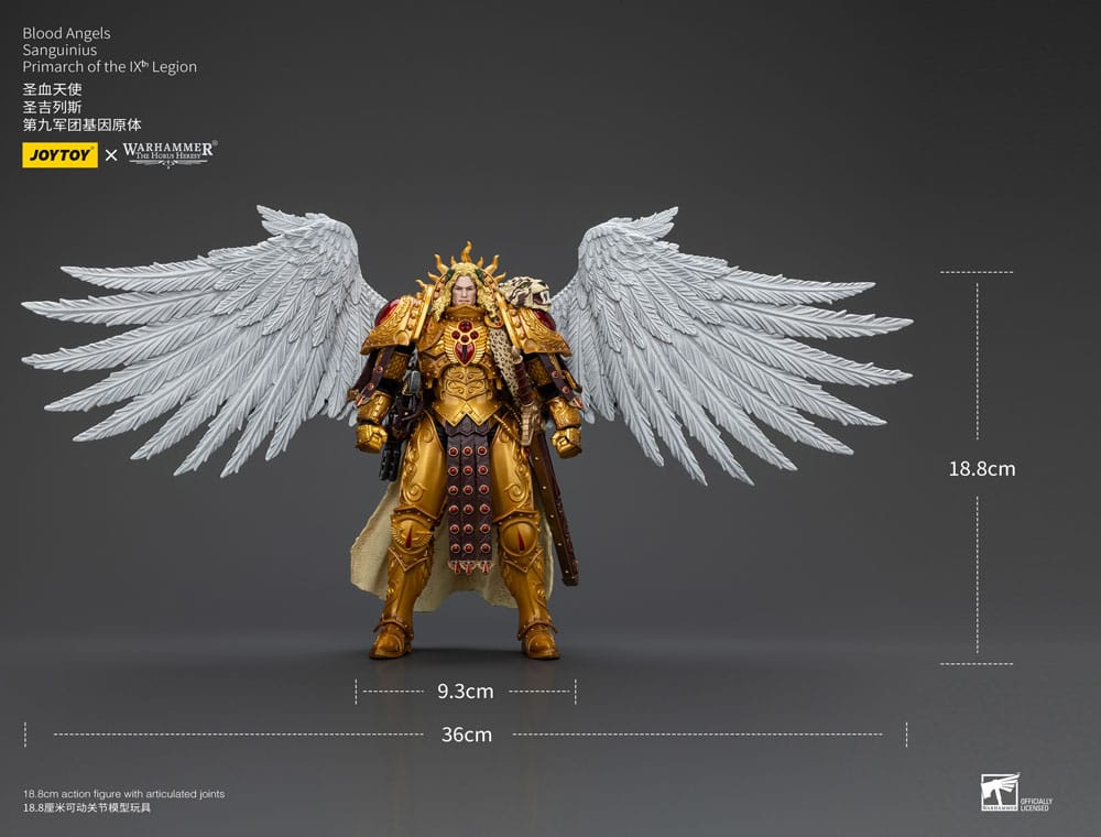 Warhammer The Horus Heresy Action Figure 1/18 Blood Angels Sanguinius Primarch of the IXth Legion 19 cm