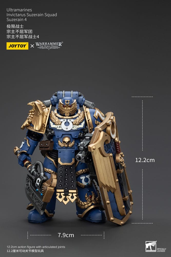 Warhammer The Horus Heresy Action Figure 1/18 Ultramarines Invictarus Suzerain Squad Suzerain 4 12 cm