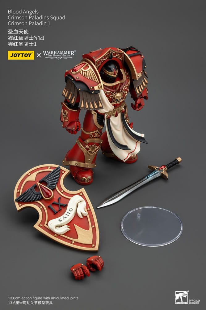 Warhammer The Horus Heresy Action Figure 1/18 Blood Angels Crimson Paladins Squad Crimson Paladin 1 14 cm