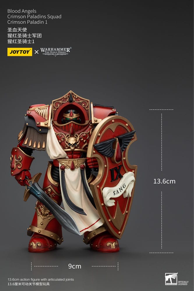 Warhammer The Horus Heresy Action Figure 1/18 Blood Angels Crimson Paladins Squad Crimson Paladin 1 14 cm