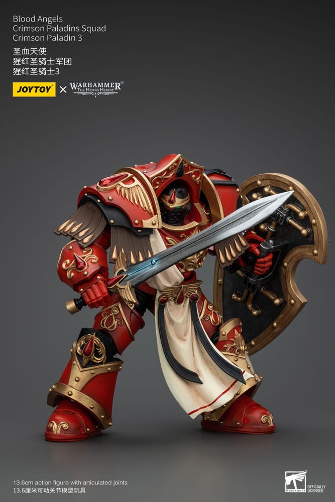 Warhammer The Horus Heresy Action Figure 1/18 Blood Angels Crimson Paladins Squad Crimson Paladin 3 14 cm