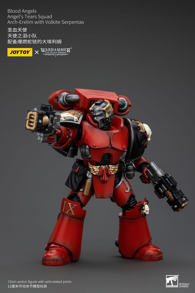 Warhammer The Horus Heresy Action Figure 1/18 Blood Angels Angel's Tears Squad Arch-Erelim with Volkite Serpentas 12 cm