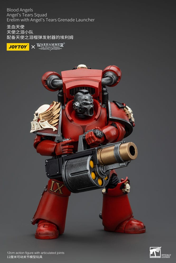 Warhammer The Horus Heresy Action Figure 1/18 Blood Angels Angel's Tears Squad Erelim with Angel's Tears Grenade Launcher 12 cm