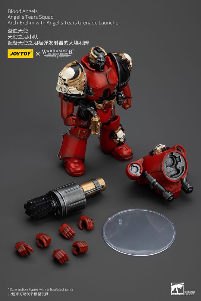 Warhammer The Horus Heresy Action Figure 1/18 Blood Angels Angel's Tears Squad Arch-Erelim with Angel's Tears Grenade Launcher 12 cm