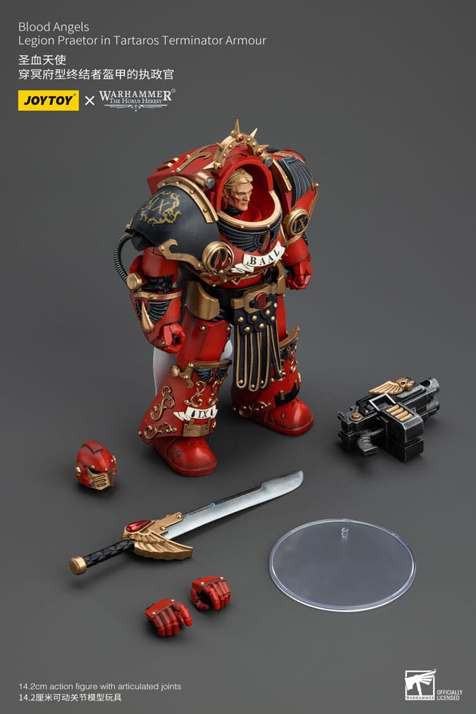 Warhammer The Horus Heresy Action Figure 1/18 Blood Angels Legion Praetor in Tartaros Terminator Armour 14 cm