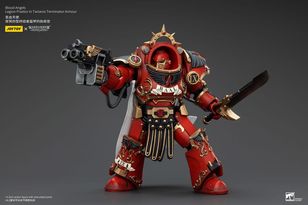 Warhammer The Horus Heresy Action Figure 1/18 Blood Angels Legion Praetor in Tartaros Terminator Armour 14 cm