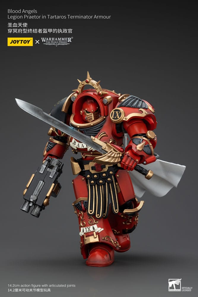 Warhammer The Horus Heresy Action Figure 1/18 Blood Angels Legion Praetor in Tartaros Terminator Armour 14 cm