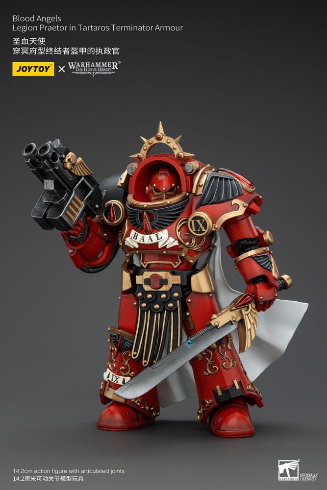 Warhammer The Horus Heresy Action Figure 1/18 Blood Angels Legion Praetor in Tartaros Terminator Armour 14 cm